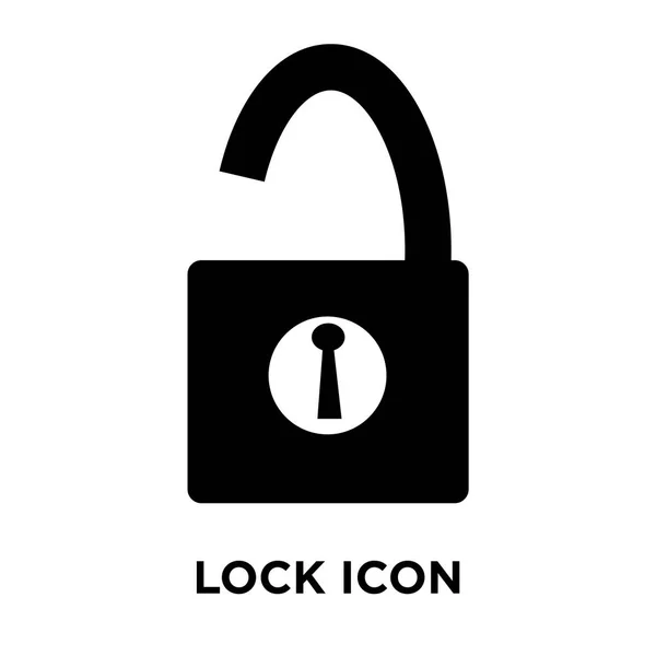 Vektorové Ikony Zámku Izolovaných Bílém Pozadí Logo Pojmu Lock Znaménko — Stockový vektor