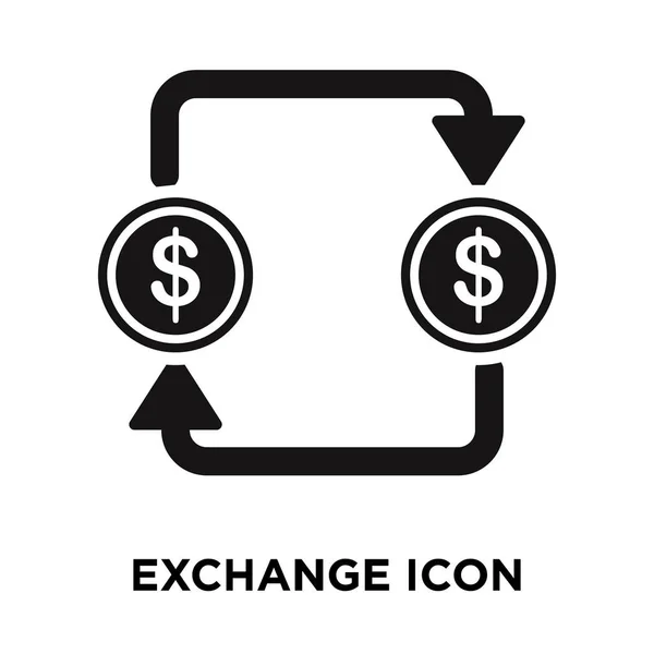 Exchange Pictogram Vector Geïsoleerd Een Witte Achtergrond Logo Concept Van — Stockvector