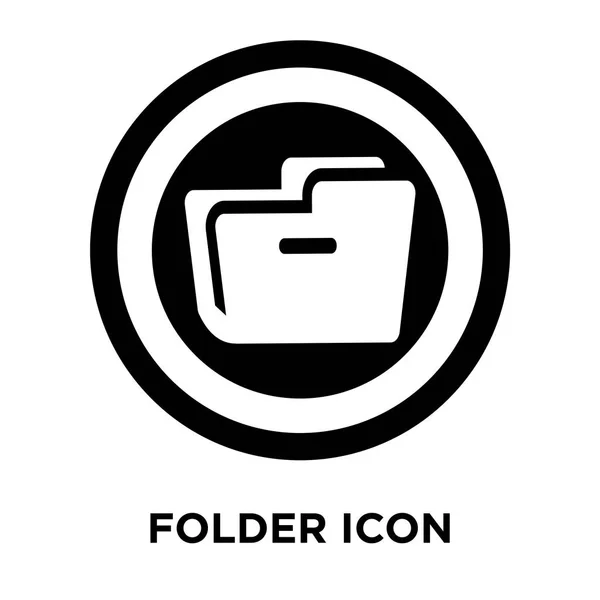 Vecteur Icône Dossier Isolé Sur Fond Blanc Concept Logo Signe — Image vectorielle