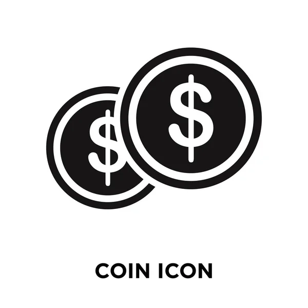 Вектор Иконки Монеты Изолирован Белом Фоне Логотип Концепции Монеты Знак — стоковый вектор