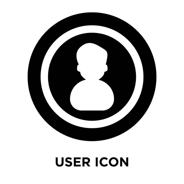Вектор Иконки Пользователя Изолирован Белом Фоне Концепция Логотипа Пользователя Прозрачном — стоковый вектор