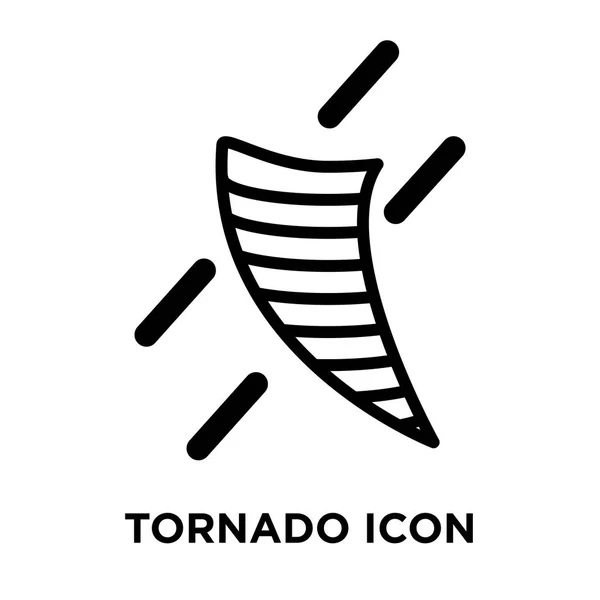 Tornado Icon Vector Isolated White Background Logo Concept Tornado Sign — Stock Vector