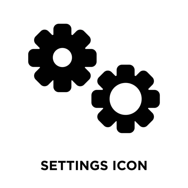 Nastavení Ikony Vektorové Izolovaných Bílém Pozadí Logo Pojmu Nastavení Nápis — Stockový vektor
