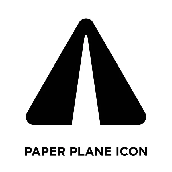 Papel Plano Icono Vector Aislado Sobre Fondo Blanco Logotipo Concepto — Archivo Imágenes Vectoriales