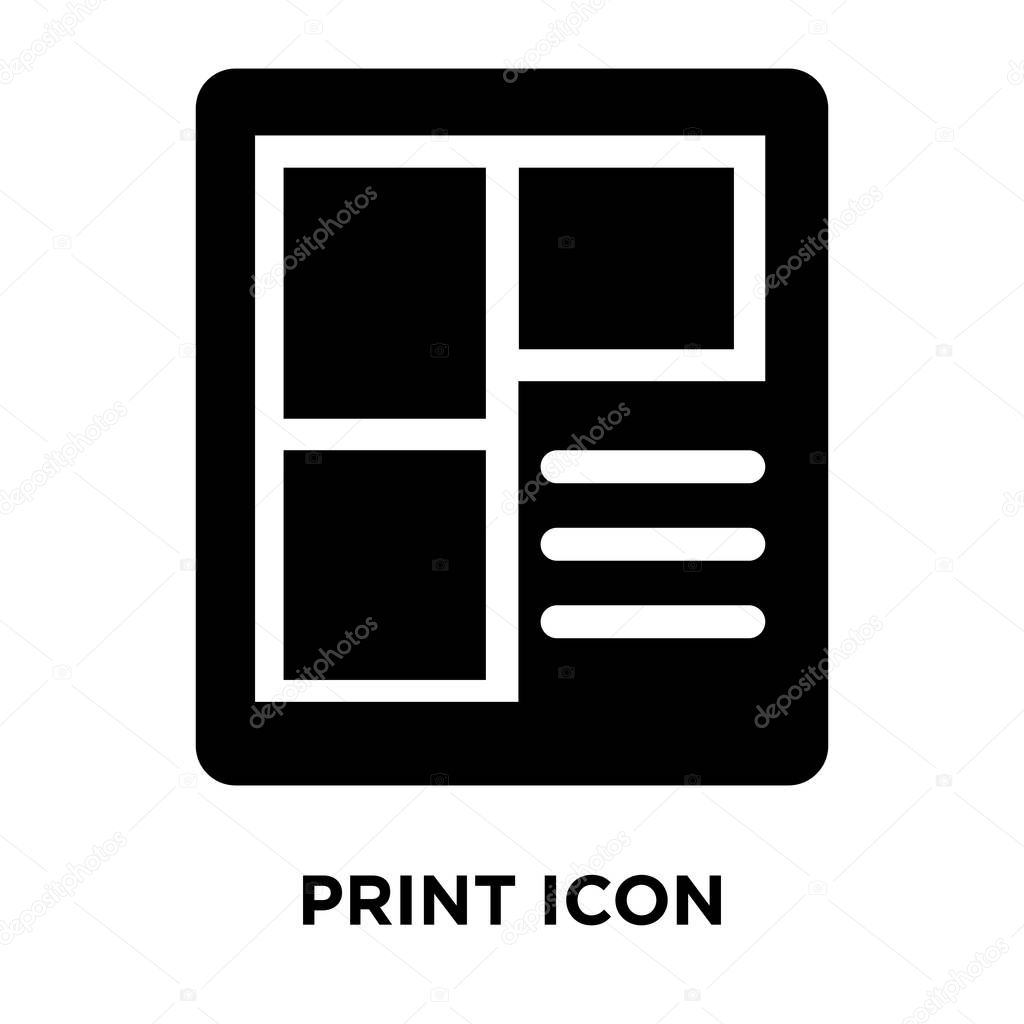 Blueprint icon vector isolated on white background, logo concept of Blueprint sign on transparent background, filled black symbol