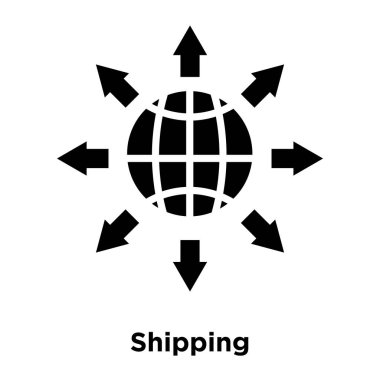 Beyaz arka plan üzerinde izole simge vektör nakliye, işareti şeffaf arka plan üzerine nakliye logo kavramı dolu siyah sembolü