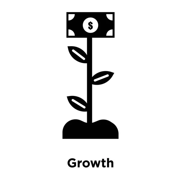 Pictograma Creștere Vector Izolat Fundal Alb Conceptul Logo Ului Semnului — Vector de stoc