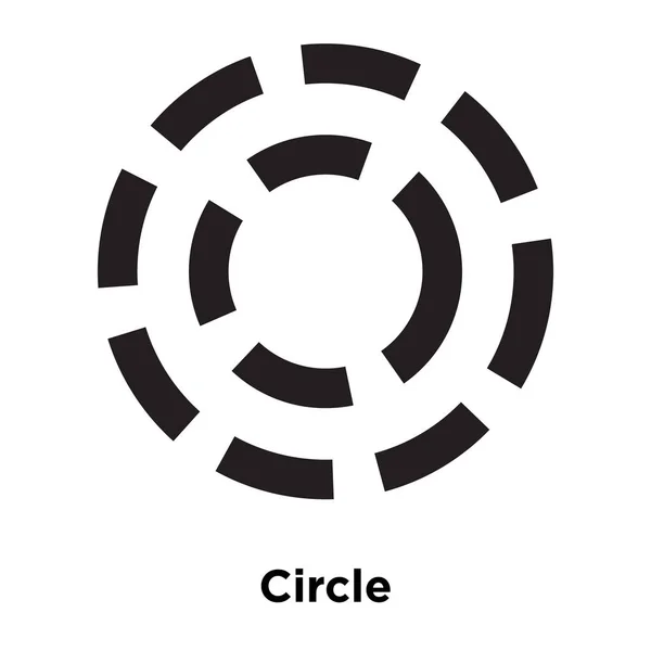Cirkel Ikon Vektor Isolerad Vit Bakgrund Logotypen Begreppet Cirkel Logga — Stock vektor