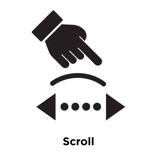 Scroll Pictogram Vector Geïsoleerd Een Witte Achtergrond Logo Concept Van — Stockvector