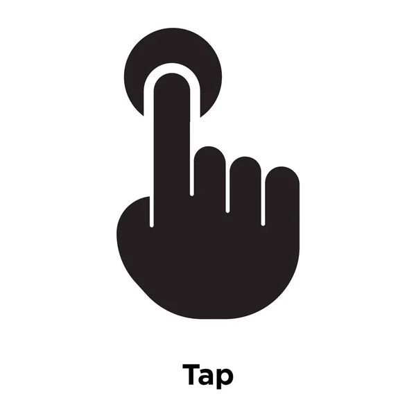 Klepněte Ikonu Vektorové Izolovaných Bílém Pozadí Logo Pojmu Tap Nápis — Stockový vektor