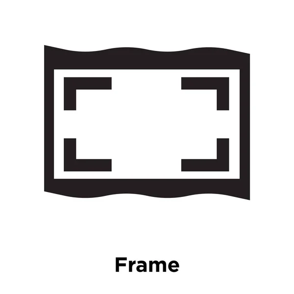 Vektorové Ikony Rám Izolovaných Bílém Pozadí Logo Pojmu Rámu Nápis — Stockový vektor