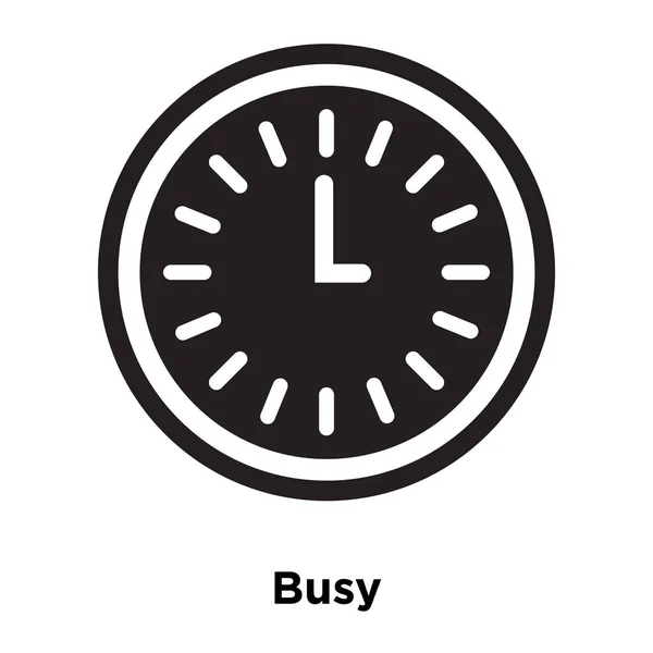 Εικονίδιο Απασχολημένο Διάνυσμα Απομονωθεί Λευκό Φόντο Λογότυπο Έννοια Απασχολημένος Υπογράφει — Διανυσματικό Αρχείο