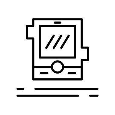 Tablet simge vektör izole beyaz arka plan, Tablet işareti, l