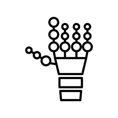 Beyaz arka plan üzerinde izleme işareti izole izleme simge vektör