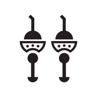 Beyaz arka plan, Soda şeffaf işareti, kutlama sembollerin izole soda simge vektör