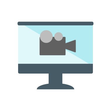 Görüntülü arama simge vektör, beyaz arka plan üzerinde izole Video seslenmek şeffaf işareti, soru sembolleri