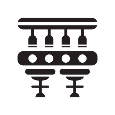 Kutlama sembollerin izole şeffaf işareti, Bar beyaz arka plan üzerinde simge vektör