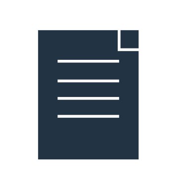 Beyaz arka plan üzerinde sözleşme işareti izole sözleşme simge vektör