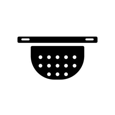 Süzgeç simge vektör izole beyaz arka plan, süzgeç şeffaf işareti, gıda sembolleri