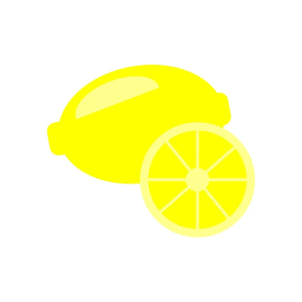 Citron ikona Vektor izolovaných na bílém pozadí, Lemon sign — Stockový vektor