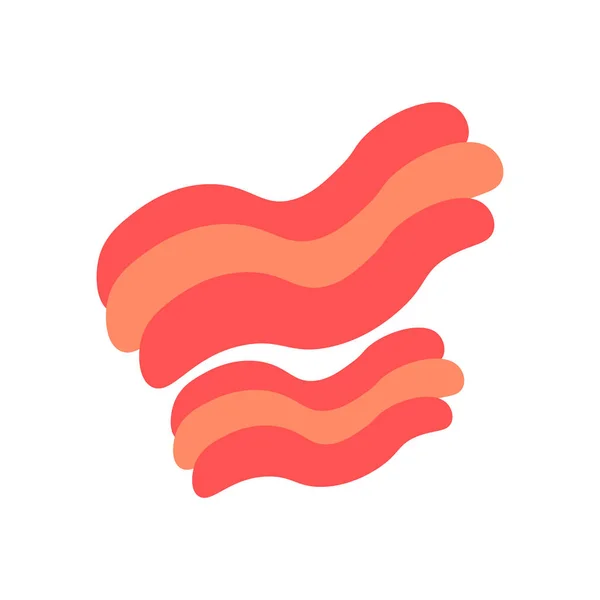 Vector de icono de tocino aislado sobre fondo blanco, signo de tocino — Vector de stock