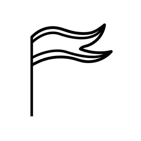 Вектор Значка Флага Выделен Белом Фоне Флаг Прозрачный Знак — стоковый вектор