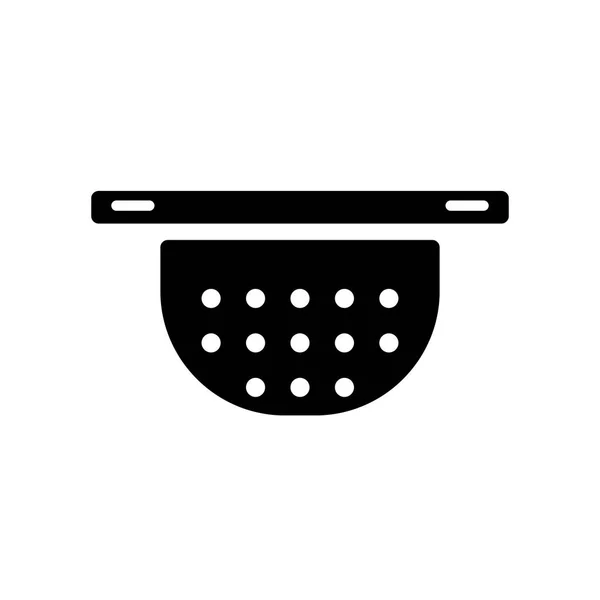 Strainer Icon Vector Isolated White Background Strainer Transparent Sign Food — Stock Vector