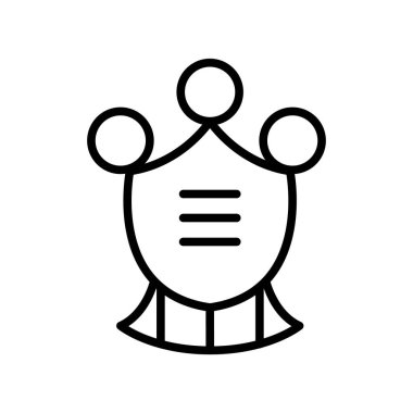 Rozet simge vektör izole beyaz arka plan, rozet işareti, lin