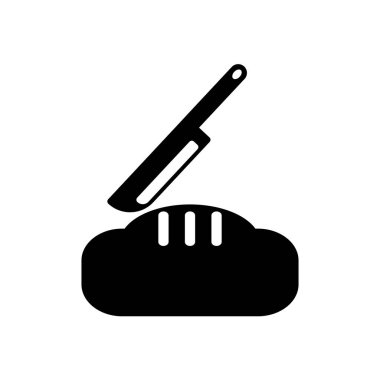 Bıçak simge vektör izole beyaz arka plan, bıçak şeffaf işareti, gıda sembolleri