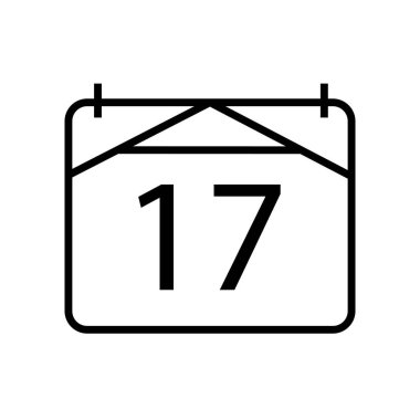 Beyaz arka plan üzerinde takvim şeffaf işareti izole takvim simge vektör