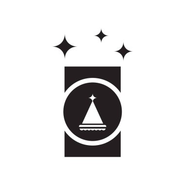 Doğum günü kartı simge vektör ikonlar beyaz arka plan, Doğum günü kartı şeffaf işareti, kutlama izole