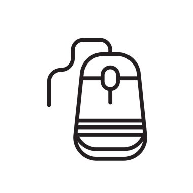 Beyaz arka plan üzerinde fare işareti izole fare simge vektör