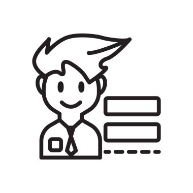 Becerileri becerileri simge vektör, beyaz arka plan üzerinde izole işareti