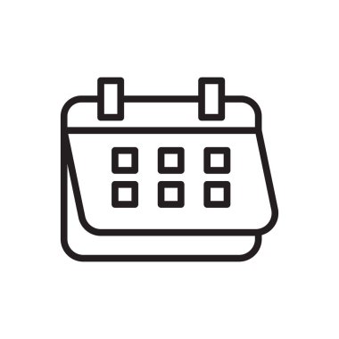 Beyaz arka plan üzerinde Appointmen izole randevu simge vektör