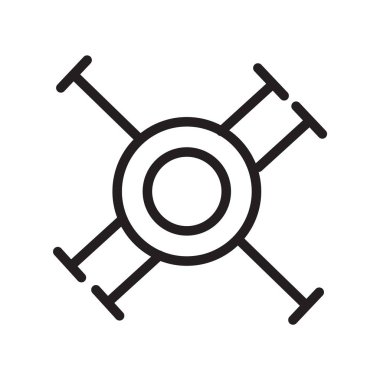 Beyaz arka plan üzerinde parazitler sı izole parazitler simge vektör