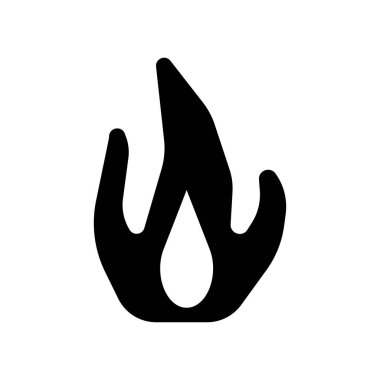 Yangın simge vektör izole beyaz arka plan, yangın şeffaf işareti, gıda sembolleri