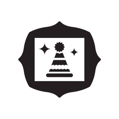 Resim simge vektör ikonlar beyaz arka plan, resim şeffaf işareti, kutlama izole