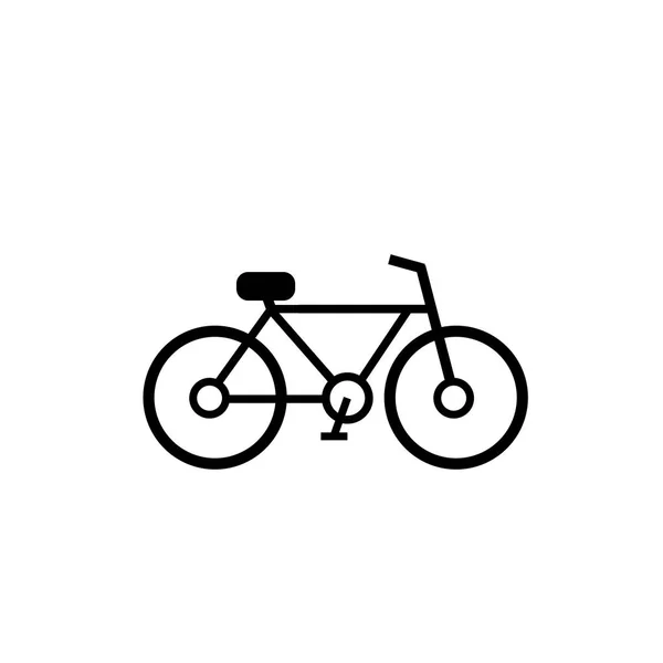 Vecteur Icône Signe Vélo Isolé Sur Fond Blanc Panneau Vélo — Image vectorielle