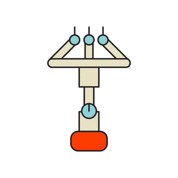 Robô Industrial Ícone Vetor Isolado Fundo Branco Robô Industrial Sinal — Vetor de Stock
