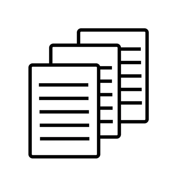 Dateisymbolvektor isoliert auf weißem Hintergrund, Dateizeichen — Stockvektor