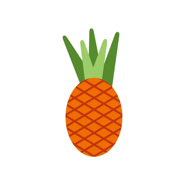 Vetor ícone de abacaxi isolado no fundo branco, abacaxi si — Vetor de Stock