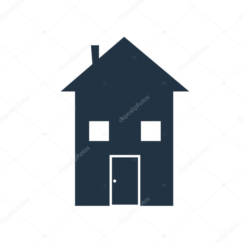 House icon vector isolated on white background, House transparent sign