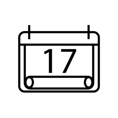 Beyaz arka plan üzerinde takvim şeffaf işareti izole takvim simge vektör