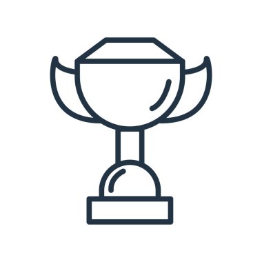 Kupa simge vektör izole beyaz arka plan, kupa işareti, l