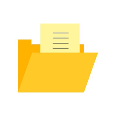 Dosya simge vektör izole beyaz arka plan, dosya işareti, quest