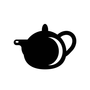 Çay potu simge vektör izole beyaz arka plan, çay potu şeffaf işareti, gıda sembolleri