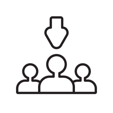 Beyaz arka plan üzerinde Sele izole seçim süreci simge vektör