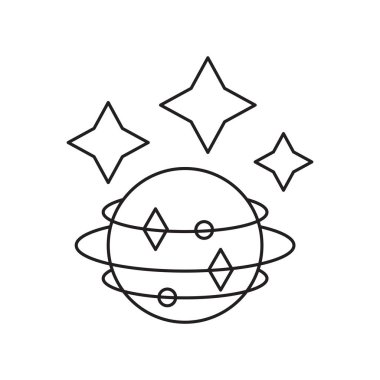 Beyaz arka plan üzerinde yer işareti izole boşluk simge vektör