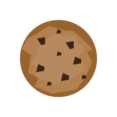 Beyaz arka plan üzerinde bisküvi imza izole bisküvi simge vektör