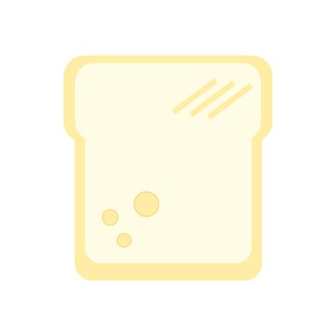 Beyaz arka plan üzerinde tost işareti izole tost simge vektör